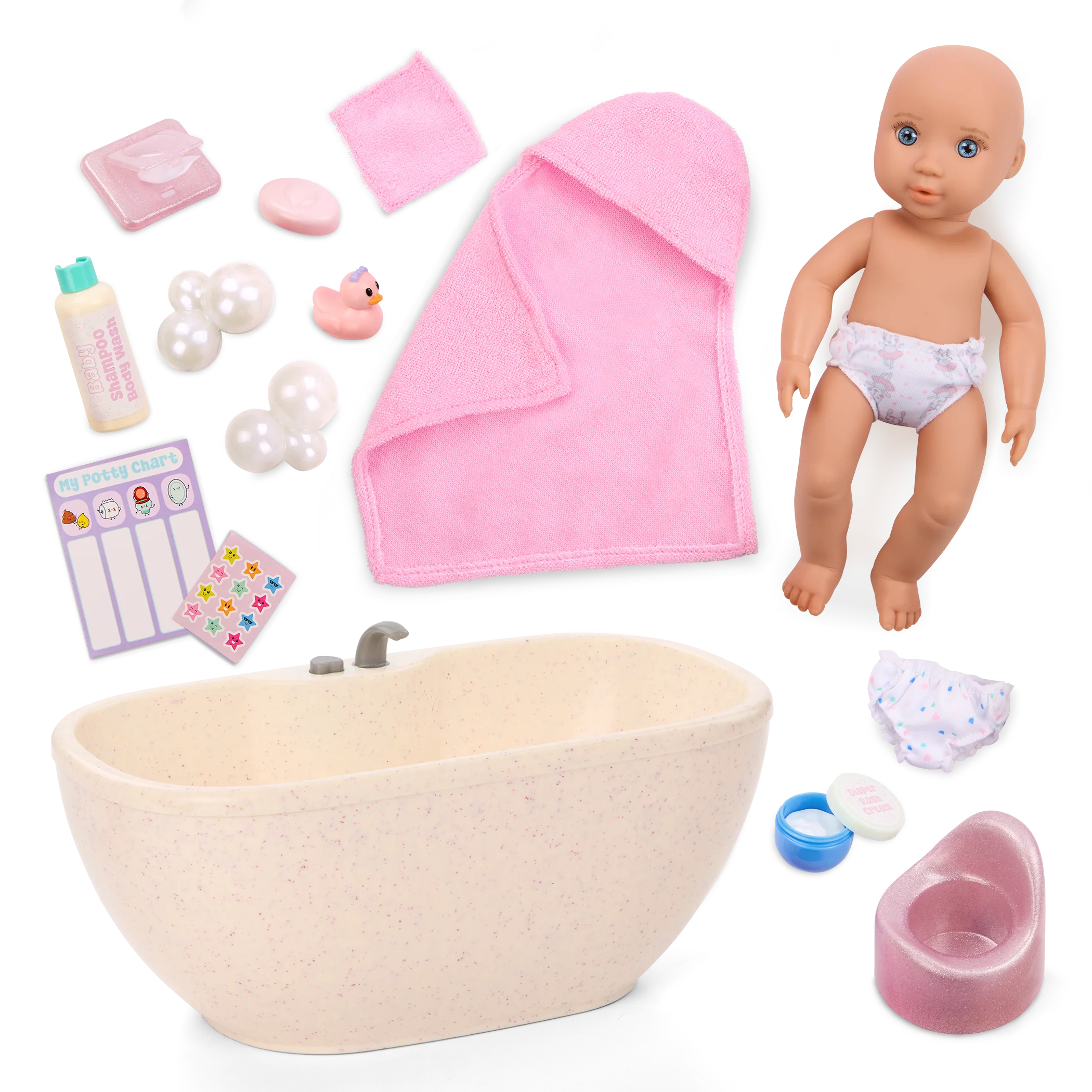 Baby Lacy & Bathtime Set